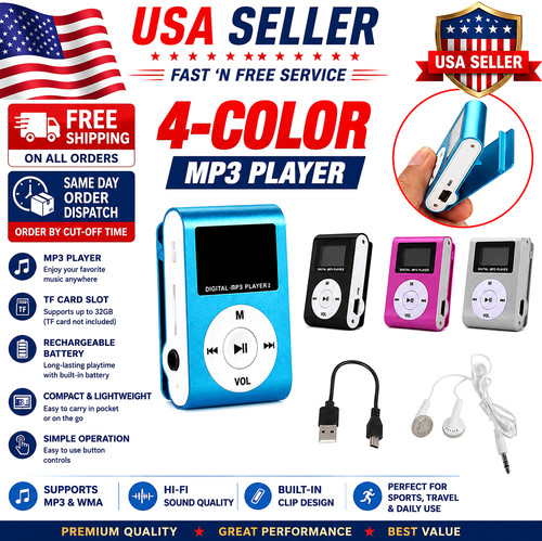 Mini portable clip mp3 player - mini,