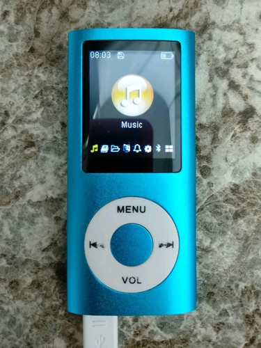 Blue mp3 player - blue, with