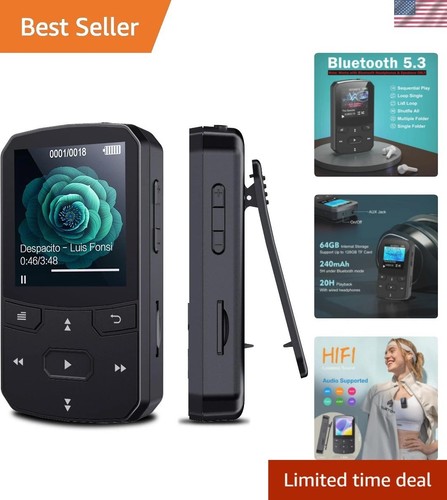 64gb clip mp3 player - 64gb,